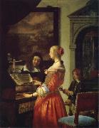 Frans van mieris the elder The Duet oil on canvas